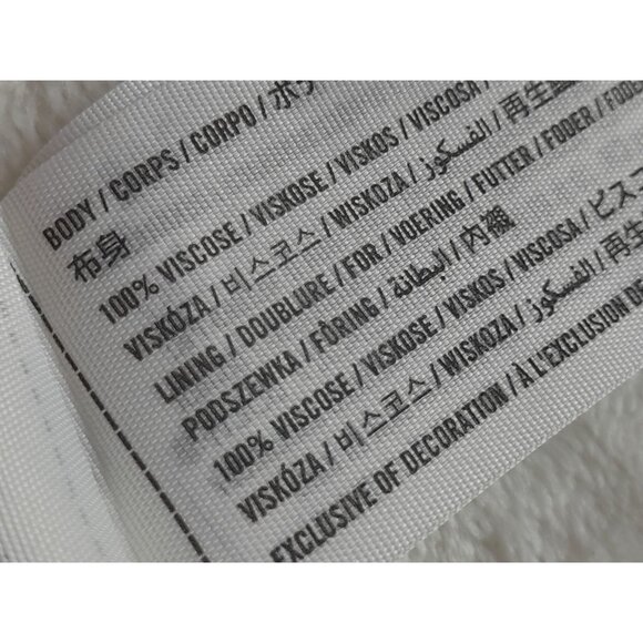 Abercrombie Fitch Sz Large Paisely Print Casual Lightweight Wrap Dress Red/White - Picture 9 of 11